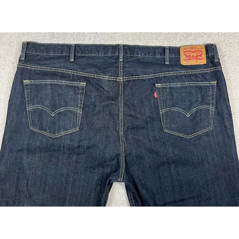 Levi’s 559 Jeans Men's 52x30 Relaxed Straight Fit Blue Denim Cowboy